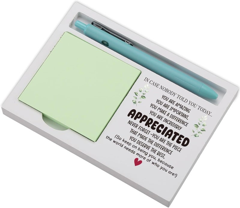 EFFJNSG You are Appreciated Sticky Note Holder for Desk, Encouragement Gift for Teacher, Nurse, Coworker, Social Worker, Thank You Affirmation Note Pad Organizer, Inspirational Office Decor EDP232 - Image 1